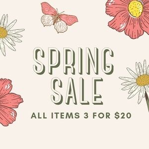Spring Closet Clear Out! Bundle & Save! All items 3 for $20